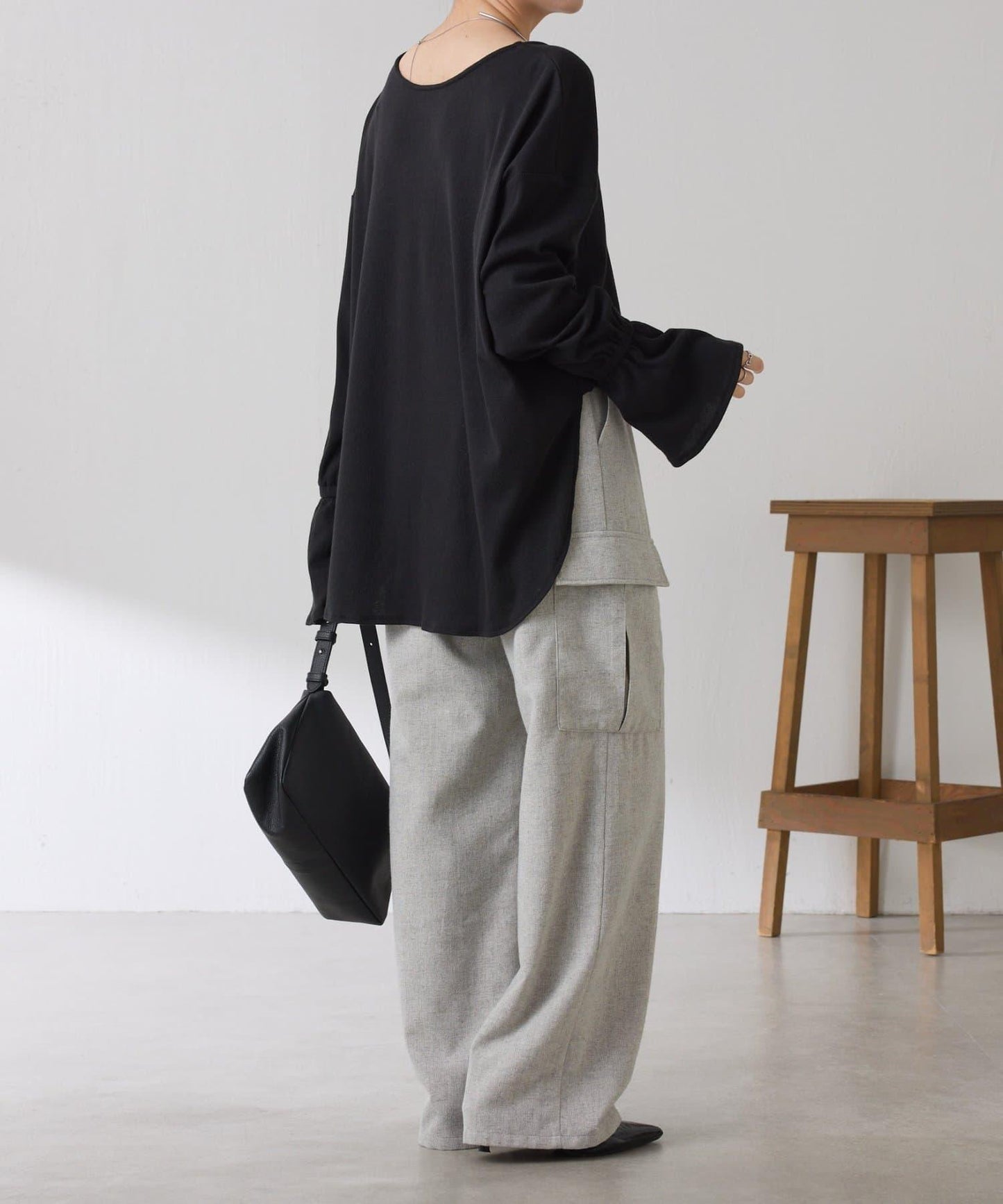 【可調節腰圍】雜色休閒褲