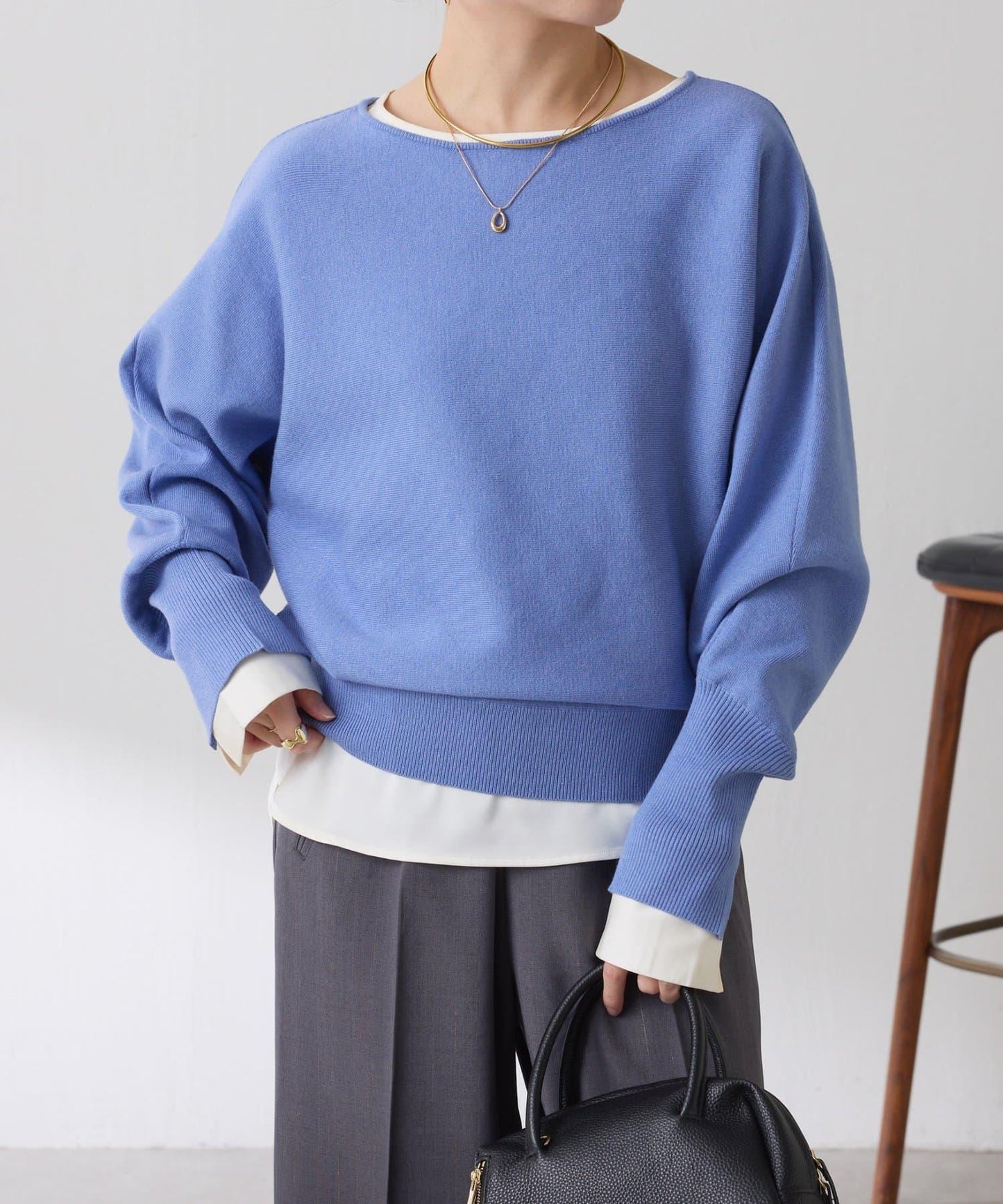 【必買襯衫】緞面側抽繩T恤襯衫/禮服