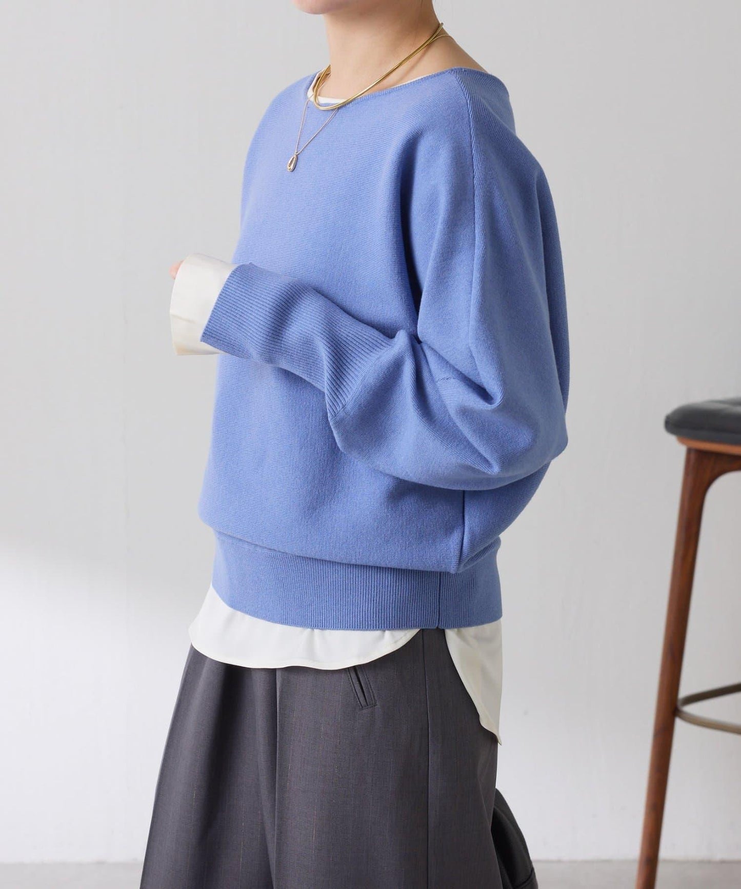 【必買襯衫】緞面側抽繩T恤襯衫/禮服