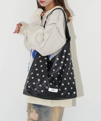 【GRAIN/グレイン】鉚釘單肩托特包