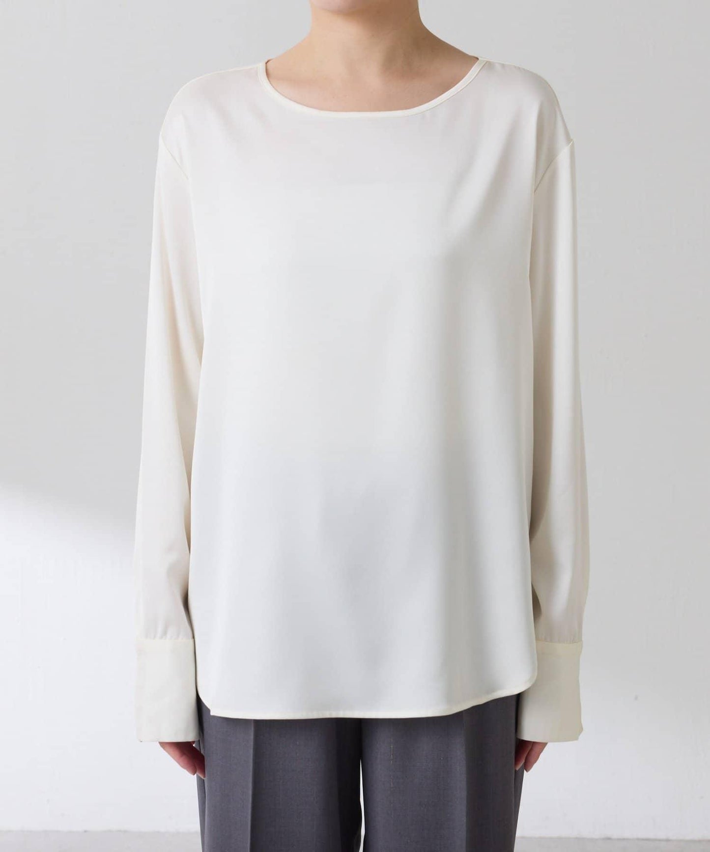 【必買襯衫】緞面側抽繩T恤襯衫/禮服