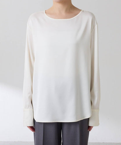 【必買襯衫】緞面側抽繩T恤襯衫/禮服