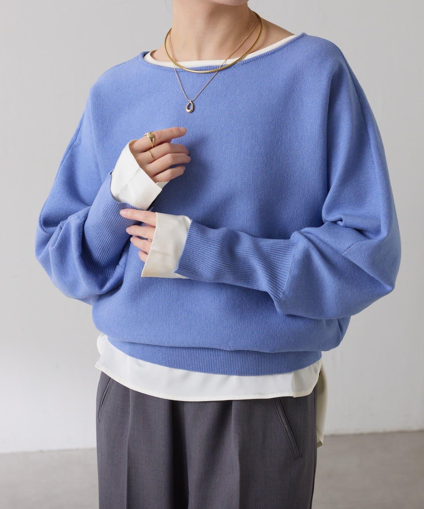 【必買襯衫】緞面側抽繩T恤襯衫/禮服