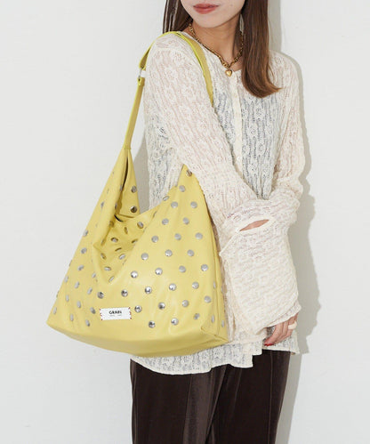 【GRAIN/グレイン】鉚釘單肩托特包