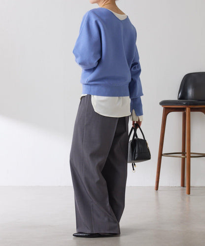 【必買襯衫】緞面側抽繩T恤襯衫/禮服