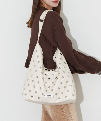 【GRAIN/グレイン】鉚釘單肩托特包