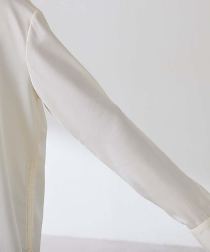 【必買襯衫】緞面側抽繩T恤襯衫/禮服