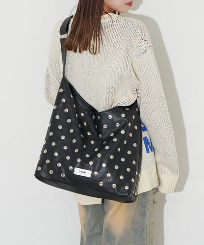 【GRAIN/グレイン】鉚釘單肩托特包