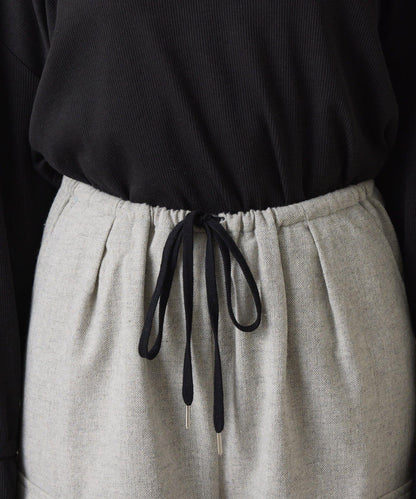 【可調節腰圍】雜色休閒褲