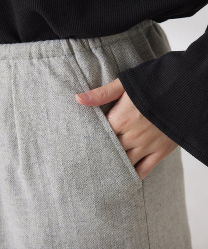 【可調節腰圍】雜色休閒褲