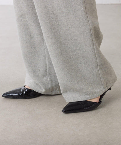 【可調節腰圍】雜色休閒褲