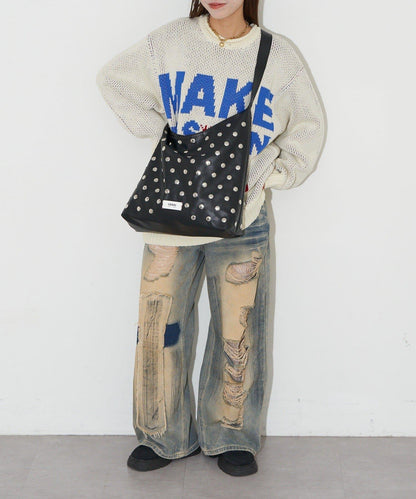 【GRAIN/グレイン】鉚釘單肩托特包