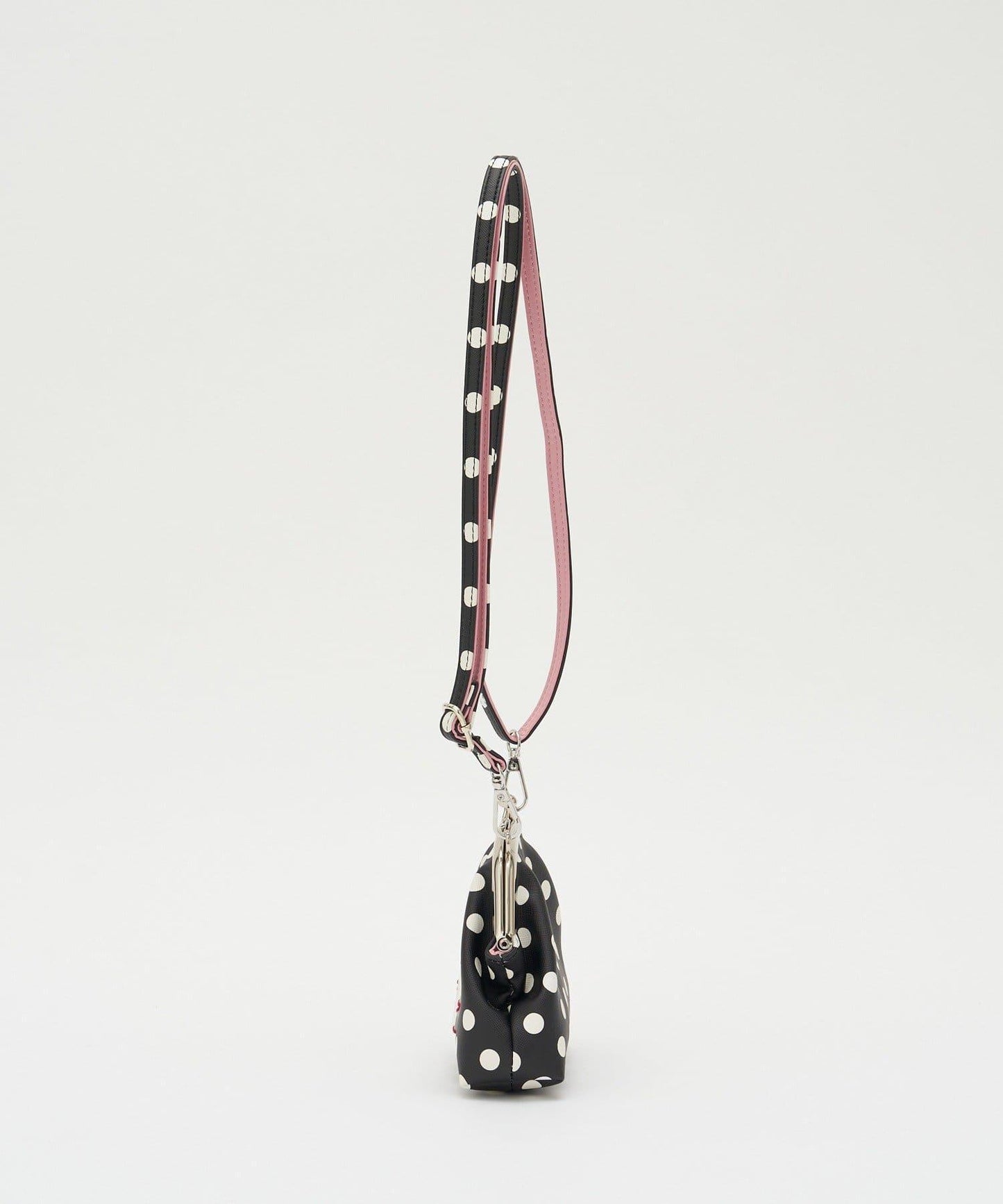 水玉圖案口金迷你單肩包