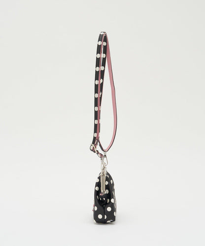 水玉圖案口金迷你單肩包