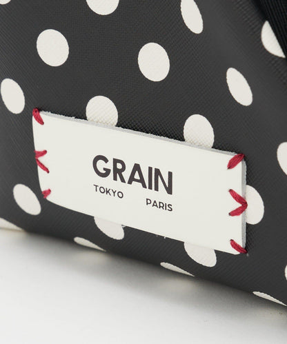 水玉圖案口金迷你單肩包