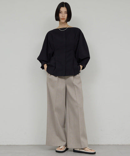 【近期開始】【可搭配套裝】雙層斜紋寬腿褲