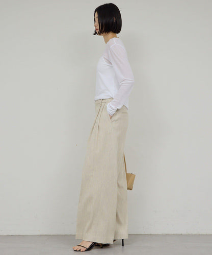 【近日開始】【可搭配套裝】雙褶花呢長褲