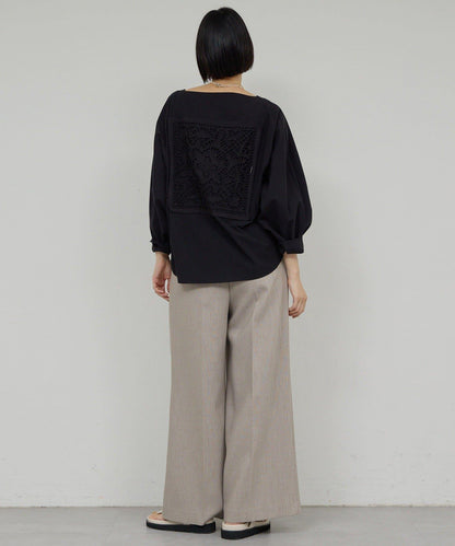 【近期開始】【可搭配套裝】雙層斜紋寬腿褲