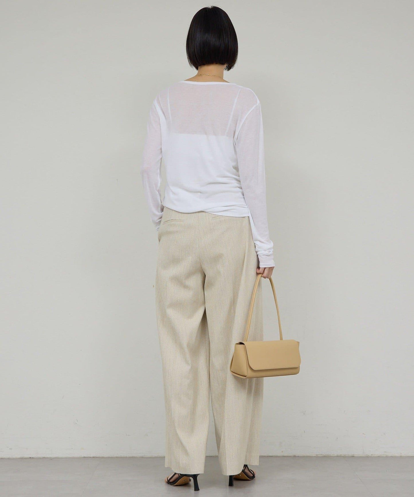 【近日開始】【可搭配套裝】雙褶花呢長褲