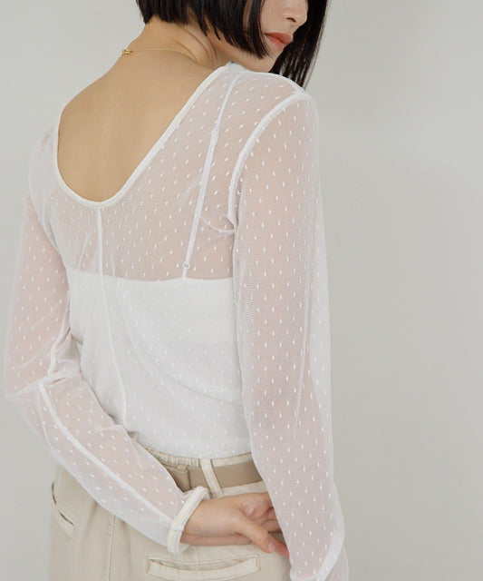 【近日開始】【2way】網紗套頭衫