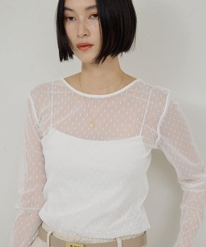 【近日開始】【2way】網紗套頭衫