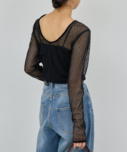 【近日開始】【2way】網紗套頭衫