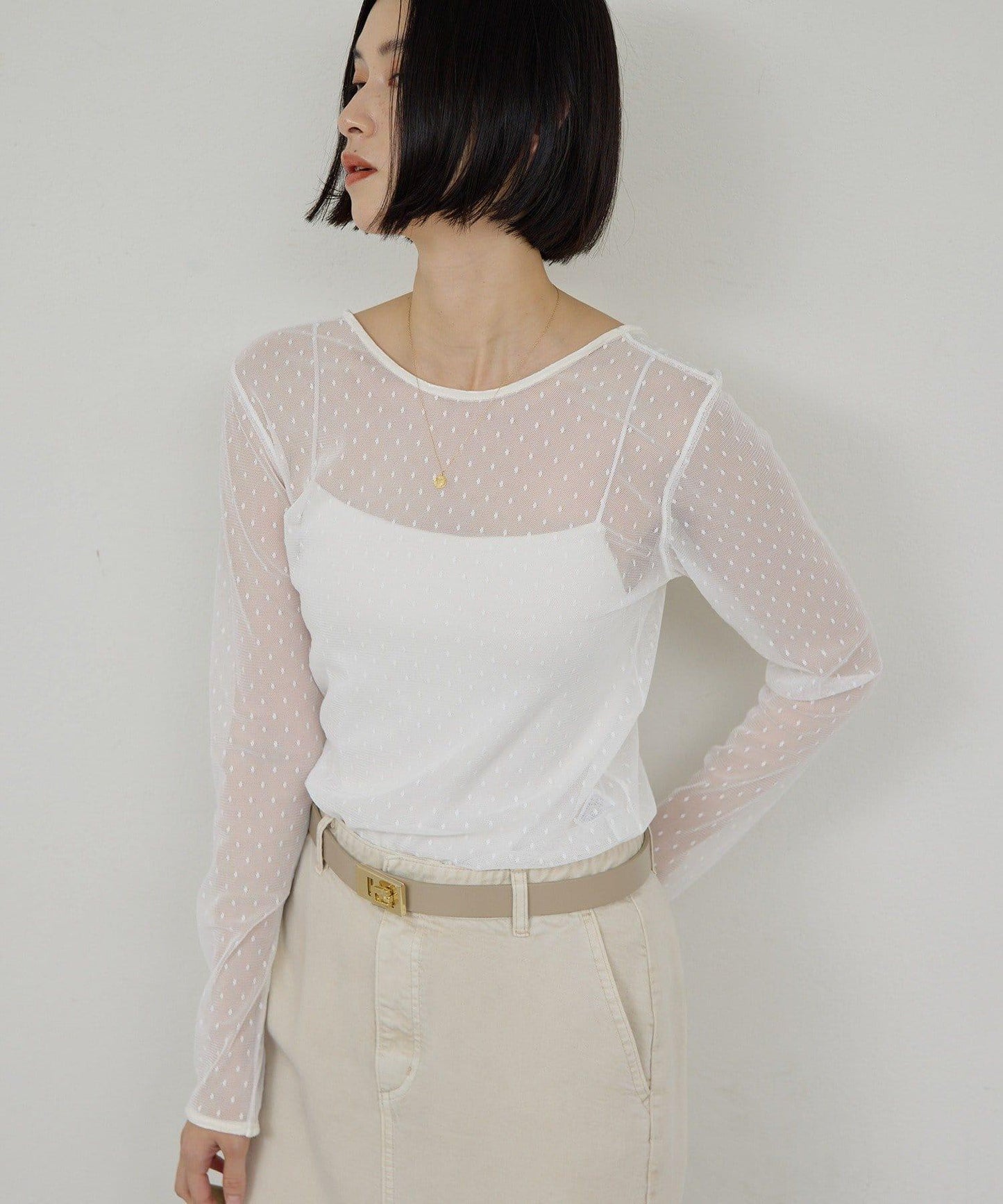 【近日開始】【2way】網紗套頭衫