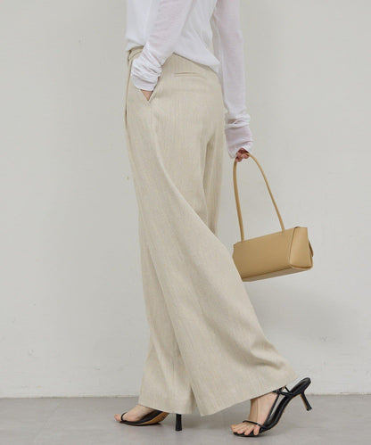 【近日開始】【可搭配套裝】雙褶花呢長褲