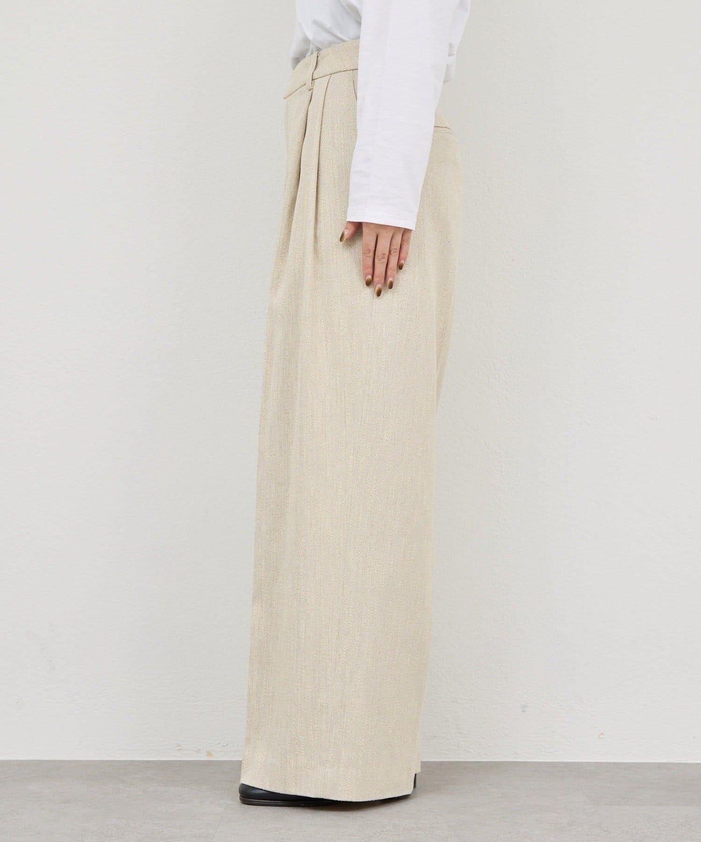 【近日開始】【可搭配套裝】雙褶花呢長褲