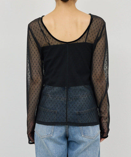 【近日開始】【2way】網紗套頭衫