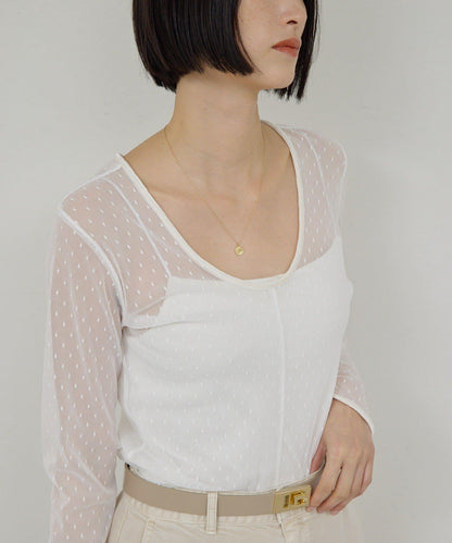 【近日開始】【2way】網紗套頭衫