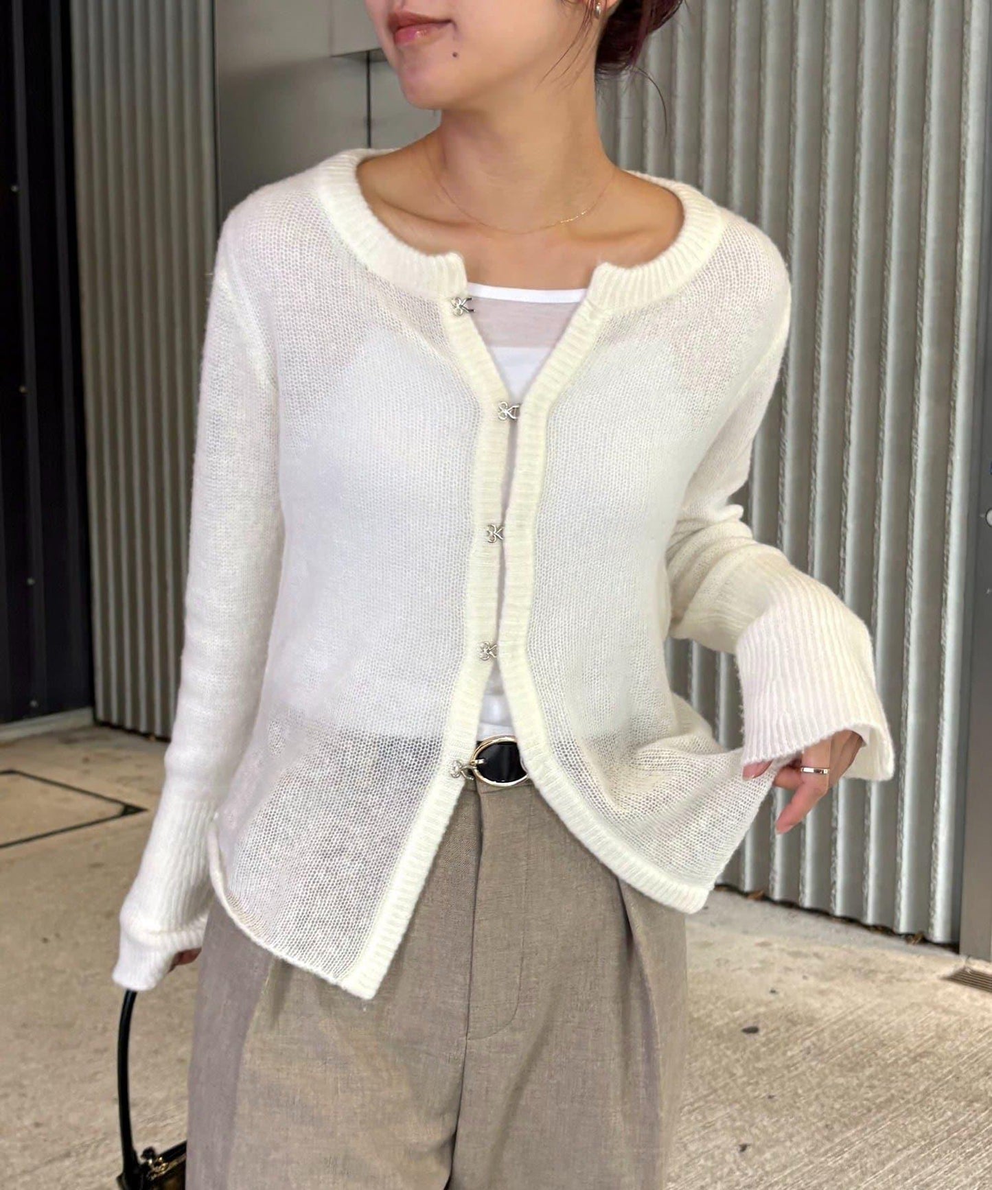 【CAPRICIEUX LE'MAGE】天絲羊毛扣式開衫