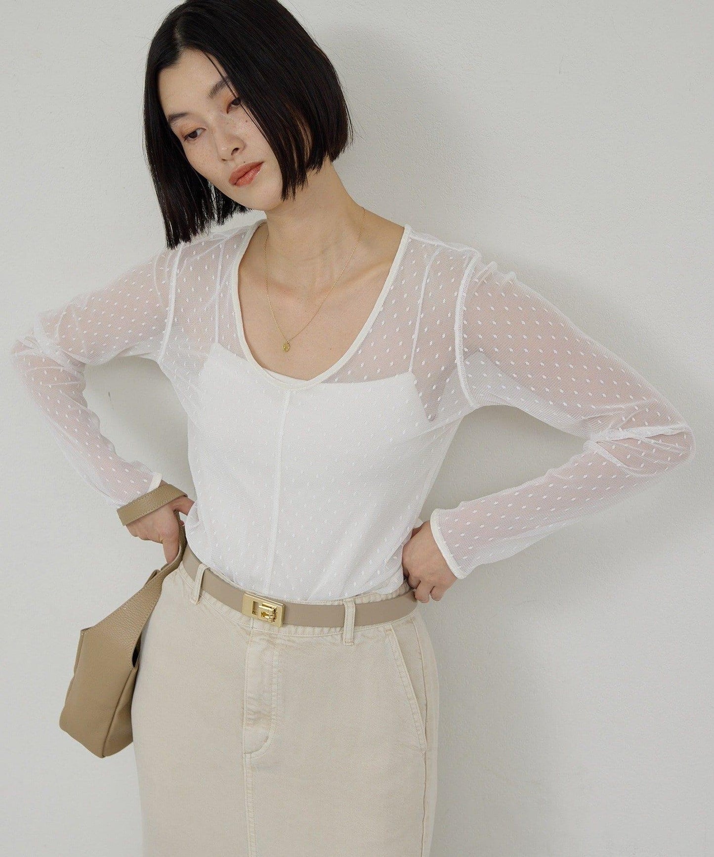 【近日開始】【2way】網紗套頭衫