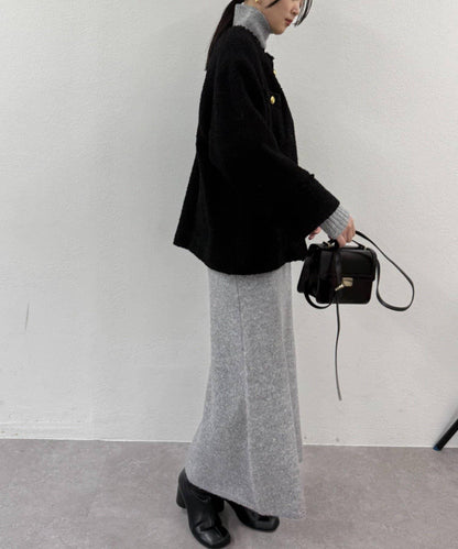 高領針織連衣裙