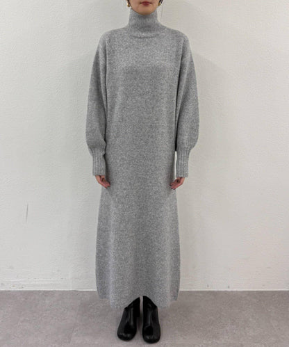 高領針織連衣裙