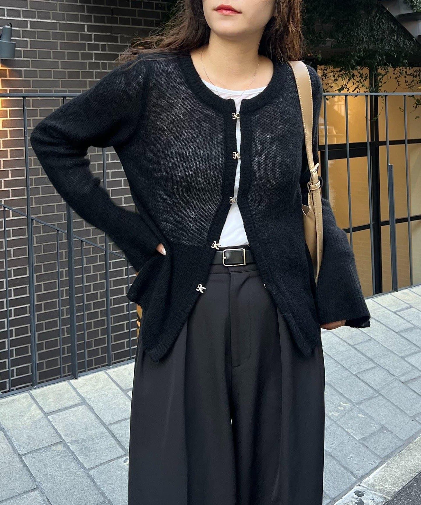 【CAPRICIEUX LE'MAGE】天絲羊毛扣式開衫