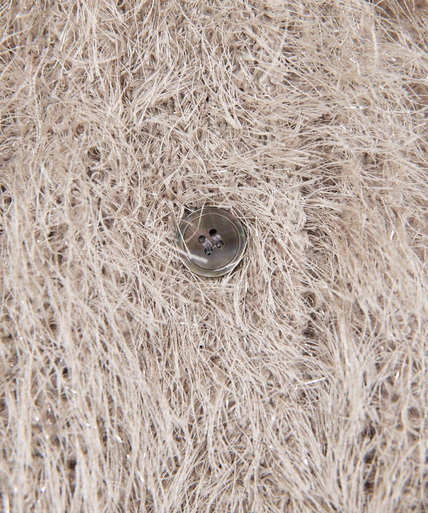 【近期開始】【2way】亮片長毛針織開衫