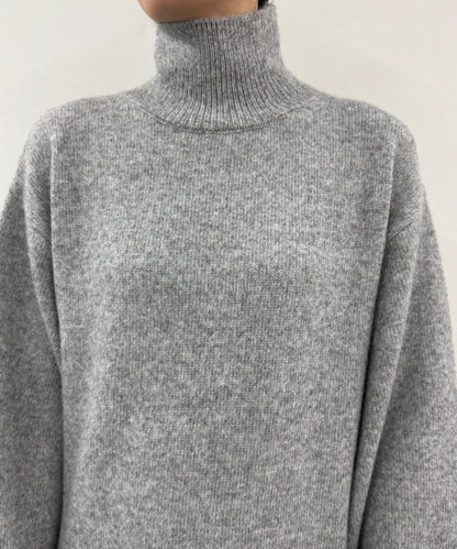 高領針織連衣裙