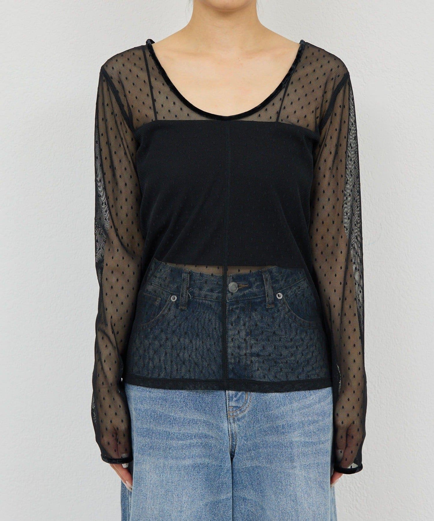 【近日開始】【2way】網紗套頭衫