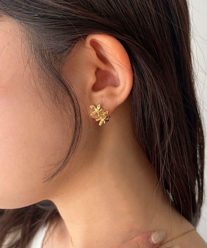 〈GOLDY/ゴールディ〉小花耳夾