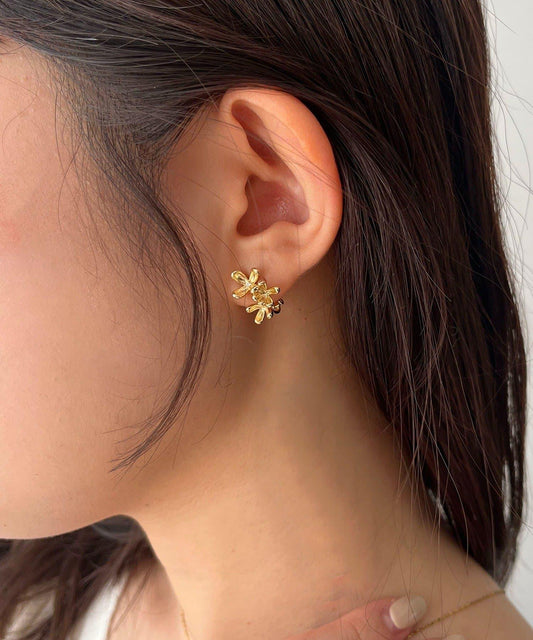 〈GOLDY/ゴールディ〉小花耳夾