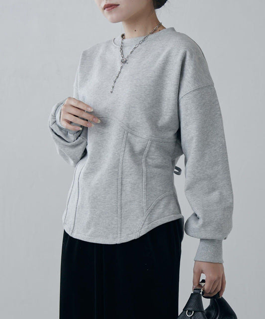 束身衣風格衛衣套頭衫