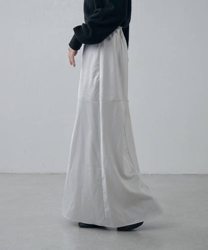 緞面仿皮半身裙