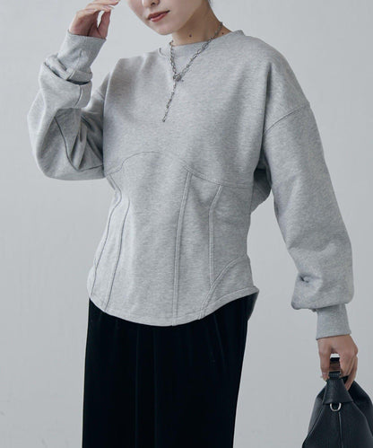 束身衣風格衛衣套頭衫