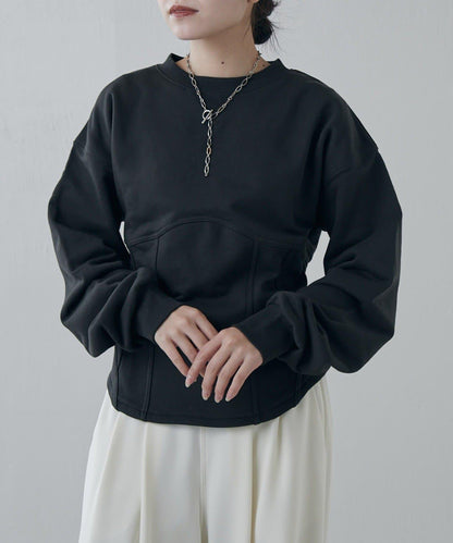 束身衣風格衛衣套頭衫