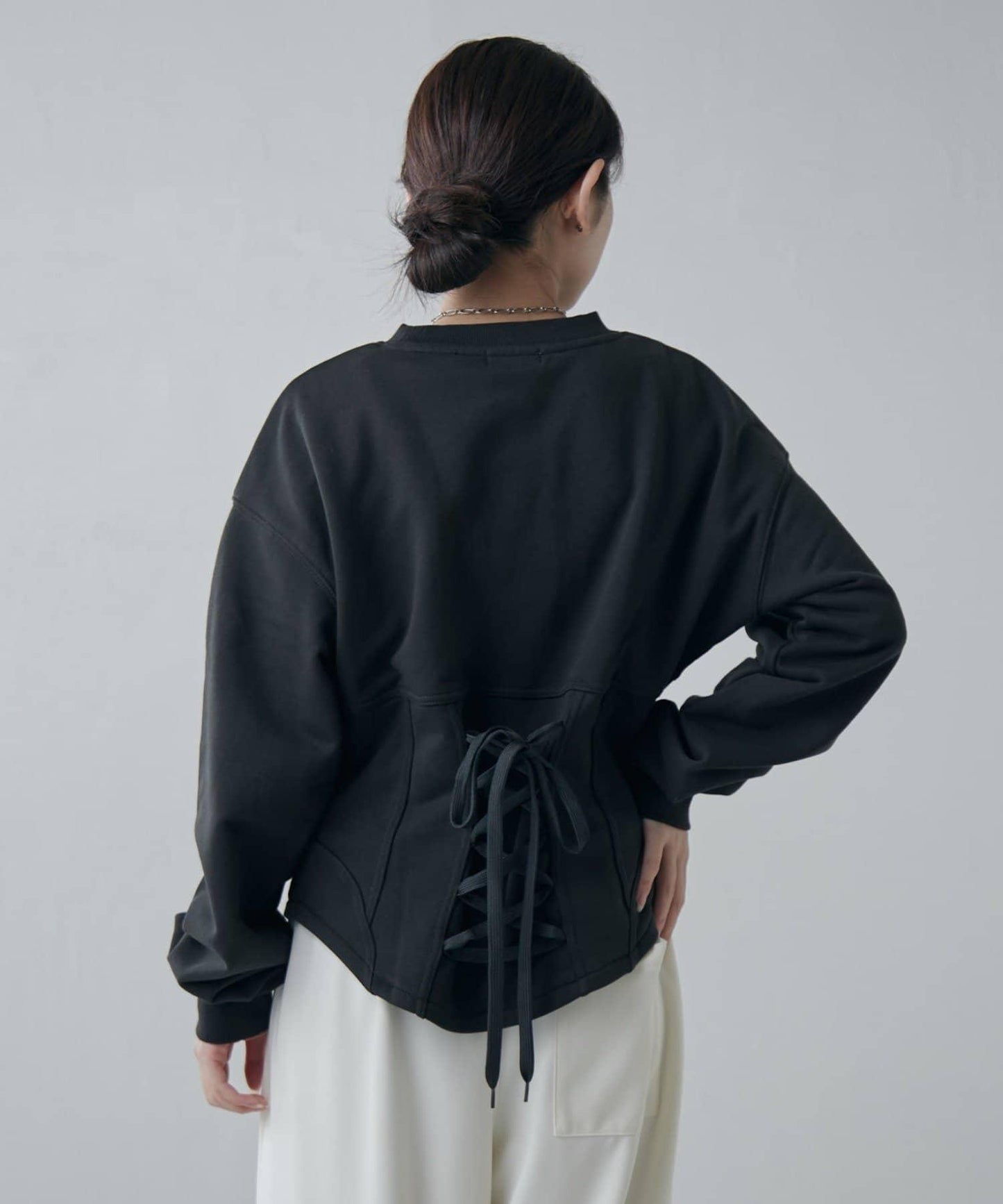 束身衣風格衛衣套頭衫