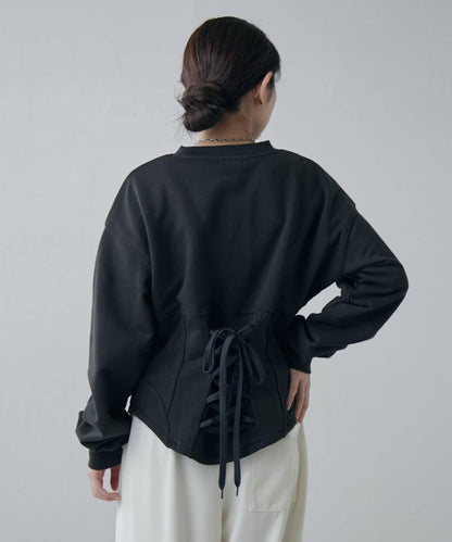 束身衣風格衛衣套頭衫