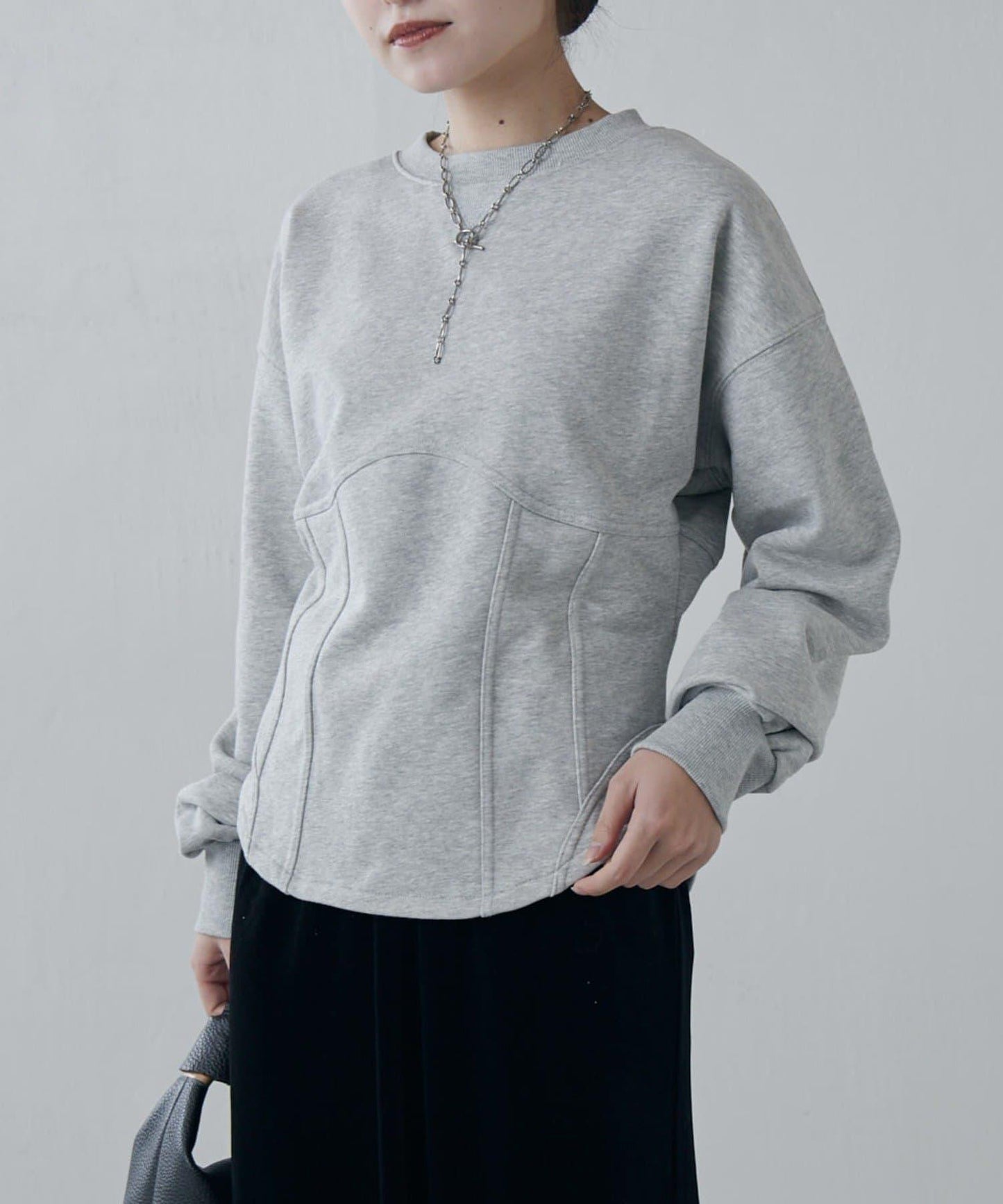 束身衣風格衛衣套頭衫