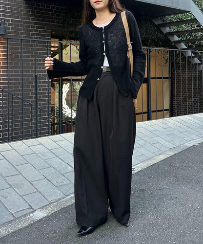 【CAPRICIEUX LE'MAGE】天絲羊毛扣式開衫