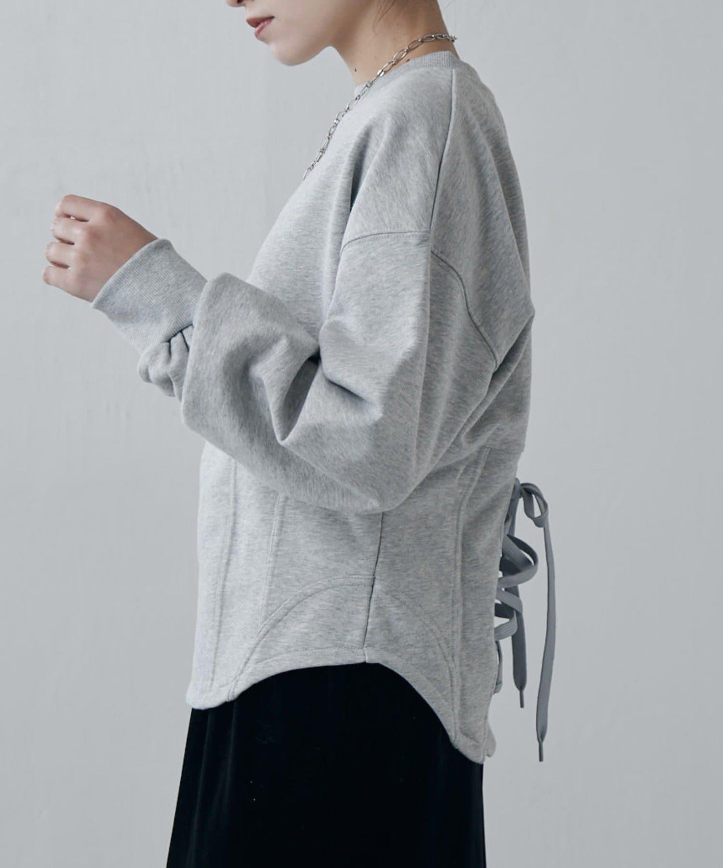 束身衣風格衛衣套頭衫